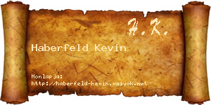 Haberfeld Kevin névjegykártya